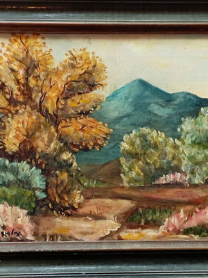 Alkis Keramidas oil painting on canvas used 40x50 with frame