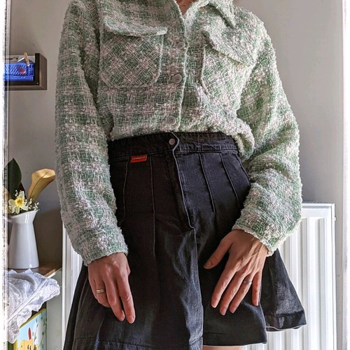 Coquette Paste green and white jacket used