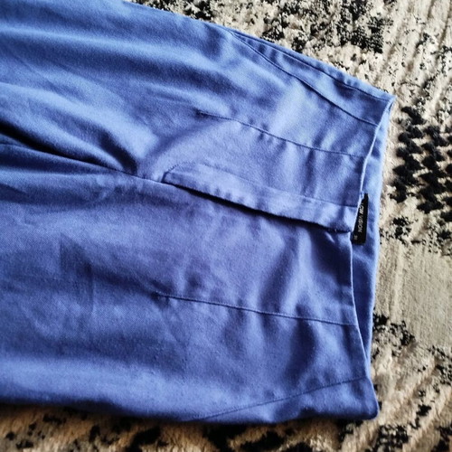 Women's blue fabric pants straight cut like new