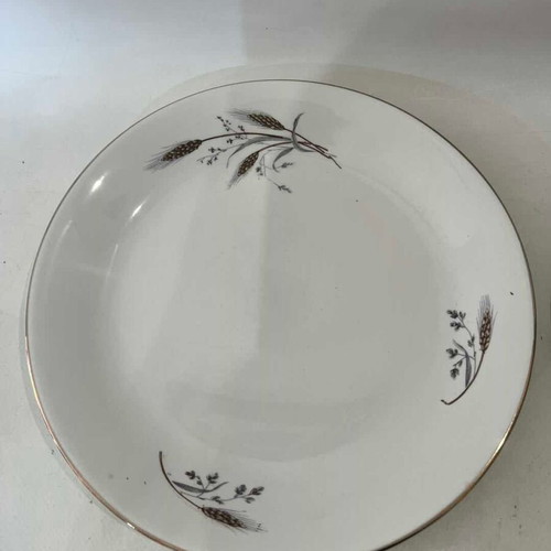Set of 2 Minoan porcelain plates Candia "Harvest Time" used