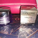 Lancome set with festive box, pouch and 2 creams