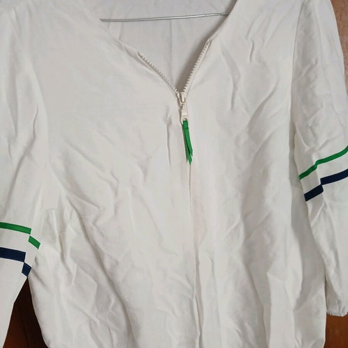 Derpouli blouse new, white with zipper