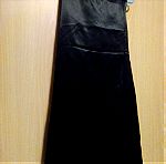  Τρία κομμάτια για βραδυνό ντύσιμο φούστα σατέν μαύρη μάξι μπλουζάκι λαμέ και γιλέκο μαύρο λαμέ XL πολύ καλή ποιότητα