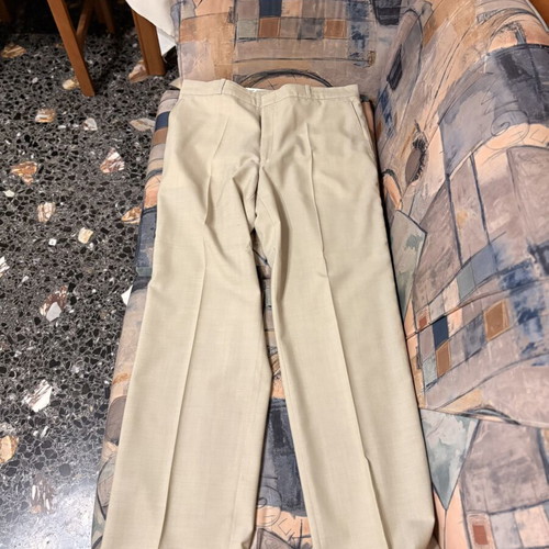 Handmade men's beige suit size 52 like new