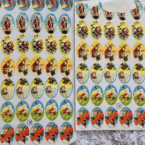 Easter stickers new from the 1970s