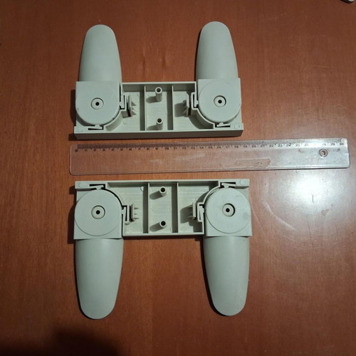 Bases for PC tower case like new, plastic, set of 2 pieces