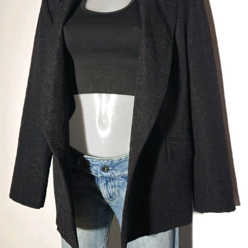 Quality black lightweight jacket 80% viscose like new, size S/M