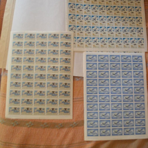 Greek Royal Air Force Stamp Sheets 1968 like new