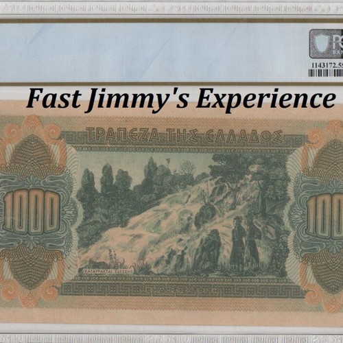 Greece 1000 Drachmai 1941 banknote PCGS AU 55 PPQ
