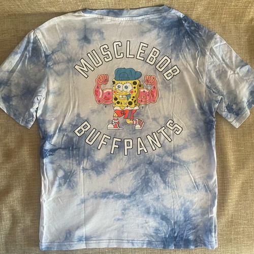 H&M Tie-Dye SpongeBob T-shirt used, size 8-10 years