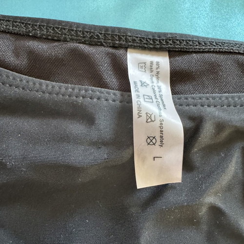 Shein bikini set like new, black, top small bottom large