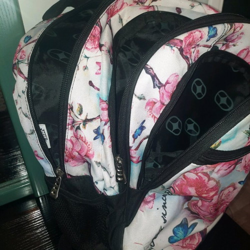 School bag like new for girls with two main compartments