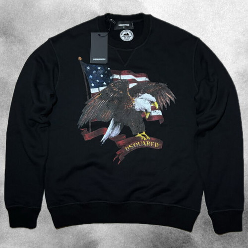 Dsquared2 sweatshirt new with eagle and flag design
