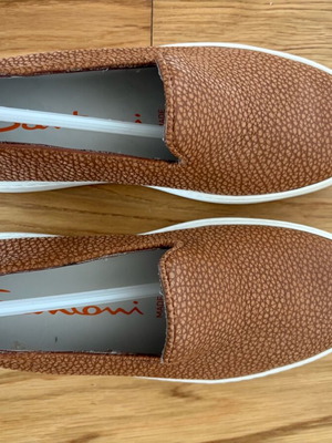 Santoni slip on new camel color, size 36