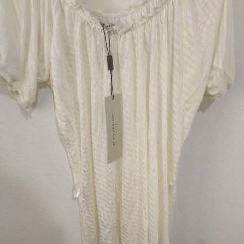 White women's blouse new, transparent, sizes M and L