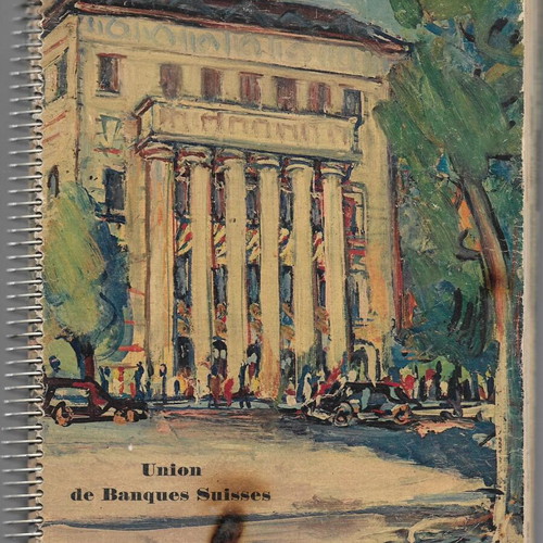 Agenda 1953 spiral-bound used diary with 60 images