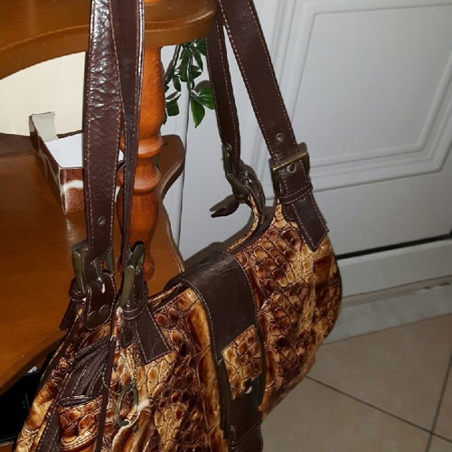 Imac shoulder bag used, genuine leather
