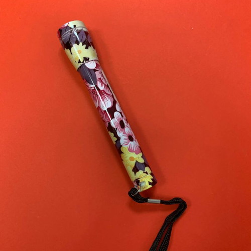 Flashlight with floral design