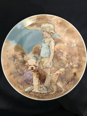 Kaiser Fine Porcelain Plate 25cm like new, artist AE Ruffing 1981
