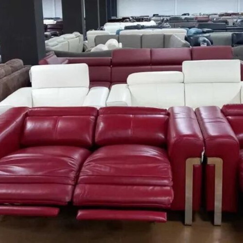 Red Moreno loveseat and armchair set with electric relax mechanism, new