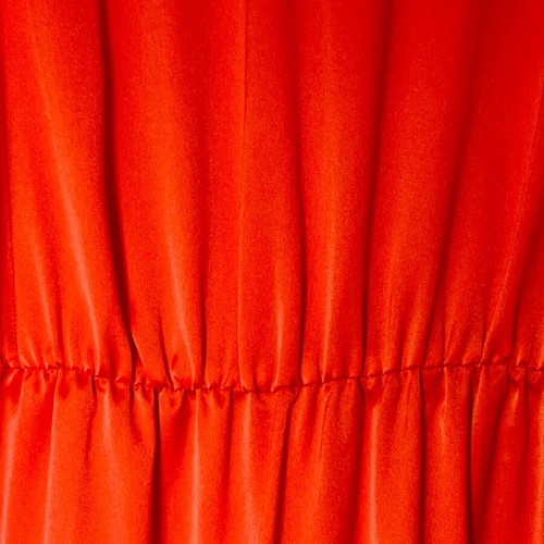 Zoya coral satin dress like new, size S