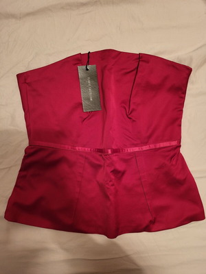 Strapless Top Flavio Castellani No 44 New, Cherry Color