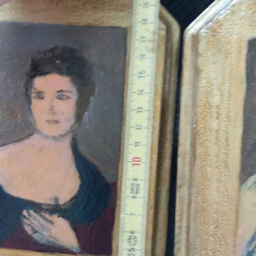 Vintage wooden frames used, painted and restored