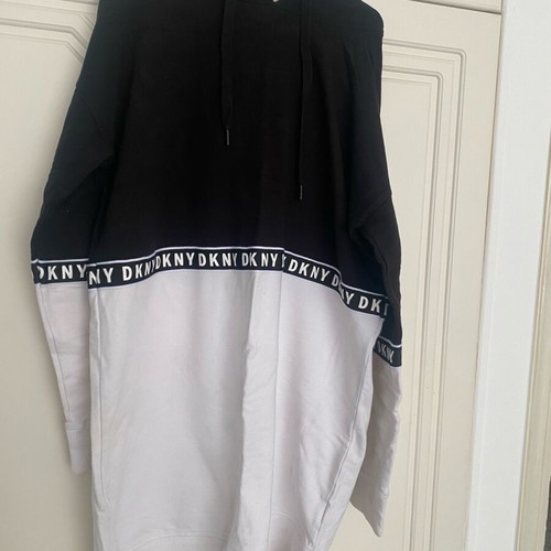 DKNY Sport sweatshirt dress new, size M, black and white