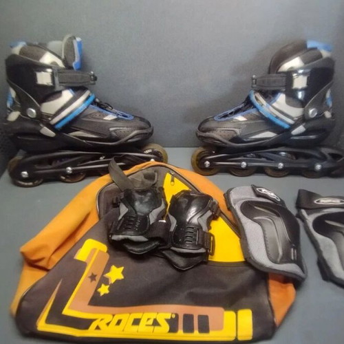 Roces S102 inline skates like new, size 42 with bag and knee protectors