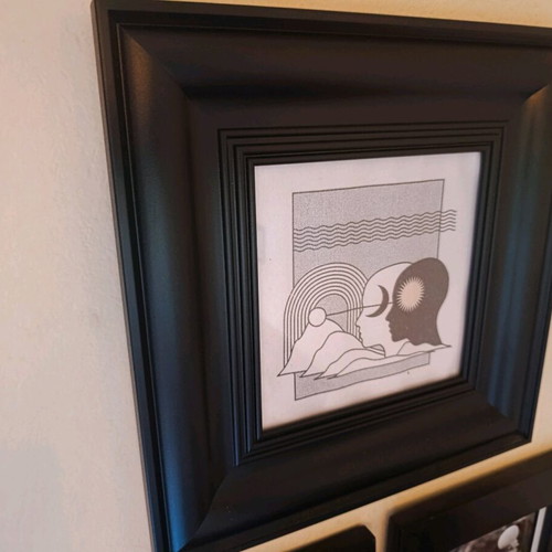 Black frame like new 35x35cm
