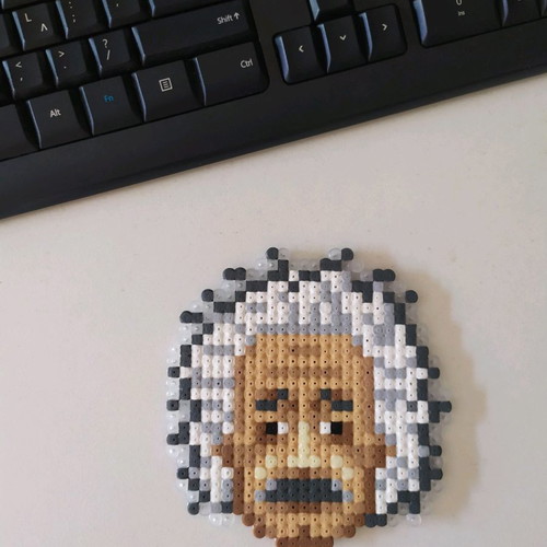 Handmade decorative portrait Albert Einstein new