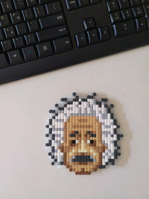 Handmade decorative portrait Albert Einstein new