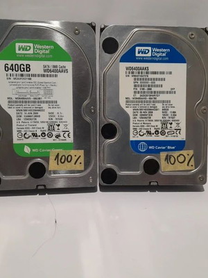 Σκληροί δίσκοι Western Digital 640 GB 3.5" SATA σαν καινούργιο, 2 τεμάχια