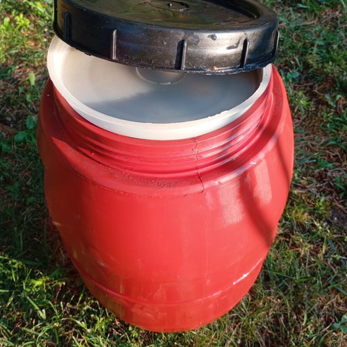 Plastic barrels used, 30 liters, food grade