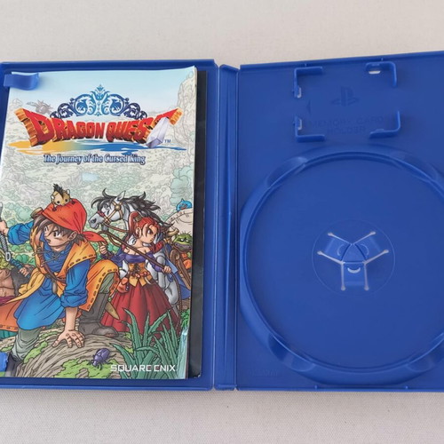 Dragon Quest The Odyssey of the Cursed King PS2 case and manual used