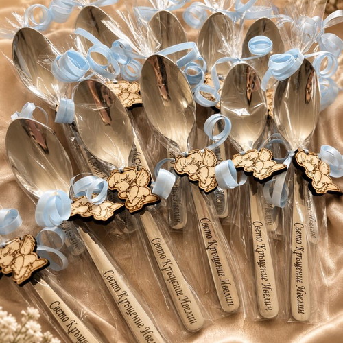 Engraved spoons stainless steel, customizable inscription