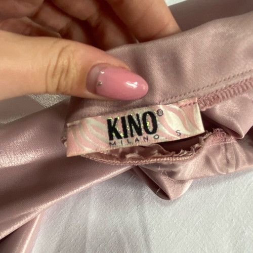 Pink asymmetrical dress new, satin