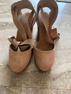 Gaimo espadrilles beige camel size 38 new