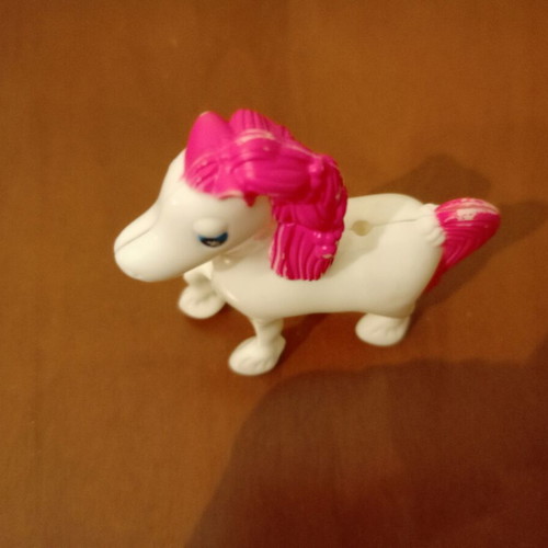 Horse Figure used, white with pink mane and blue eyes