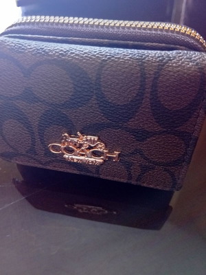 Mini size wallet new, brown, unisex