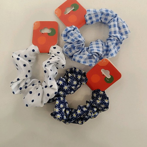 Scrunchy hair ties new, set of 3 pieces