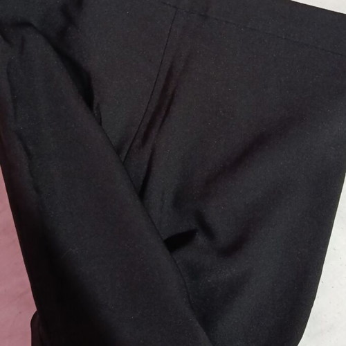 Black classic high-waist straight pants