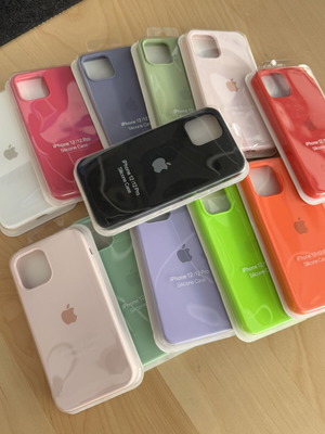 Apple Silicone Case for iPhone 12 / 12 Pro new, premium microfiber lining