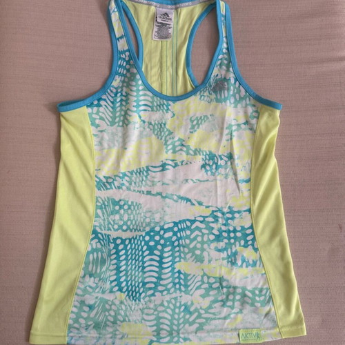Adidas shirt like new, size S, yellow and turquoise