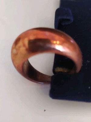 Bubble ring bronze color like new