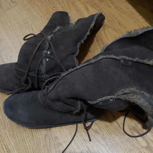 Women's boots used No40 brown, very warm