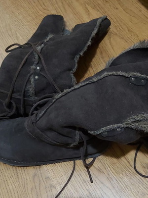 Women's boots used No40 brown, very warm