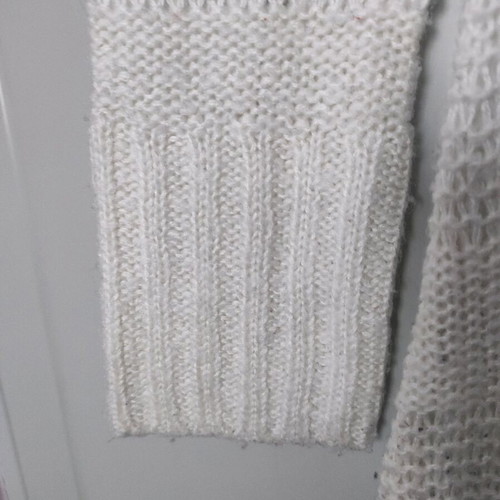 Tally Weijl knitted sweater white like new, size L