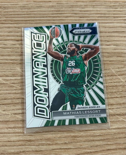 Καρτα Mathias Lessort Παναθηναϊκος Dominance Panini Euroleague 2023-24