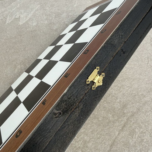 Wooden Backgammon and Chess Set 2-in-1 New, Sealed 40cm